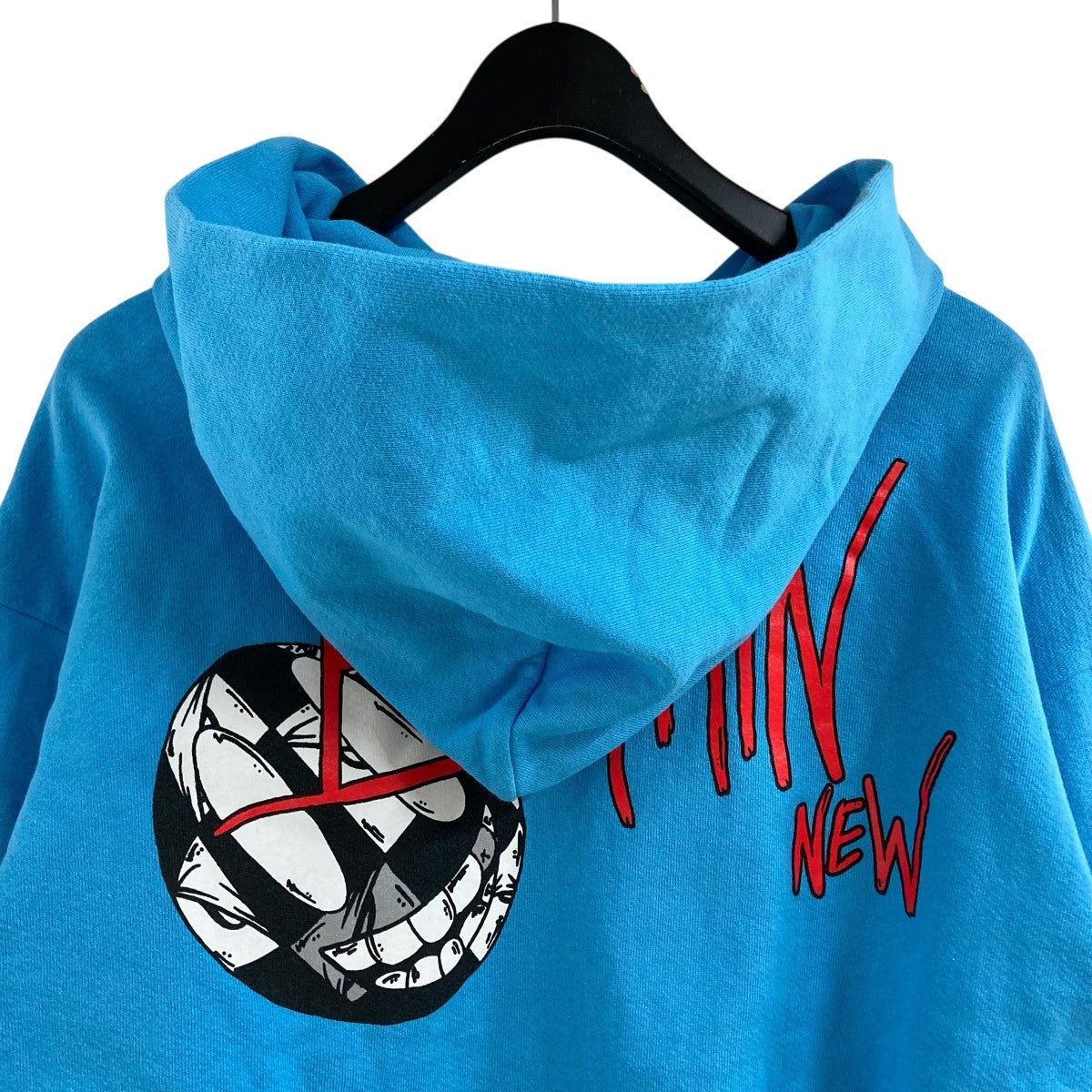 CHROME HEARTS ブルーのプリントパーカ Mサイズ CHROME HEARTS(クロムハーツ) プルオーバーパーカー ブルー