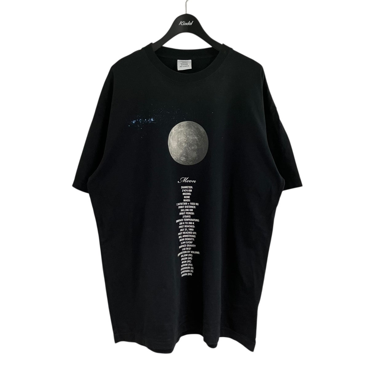 VETEMENTS プラネットナンバーTシャツ 古着・中古-1枚目のアイテム画像
