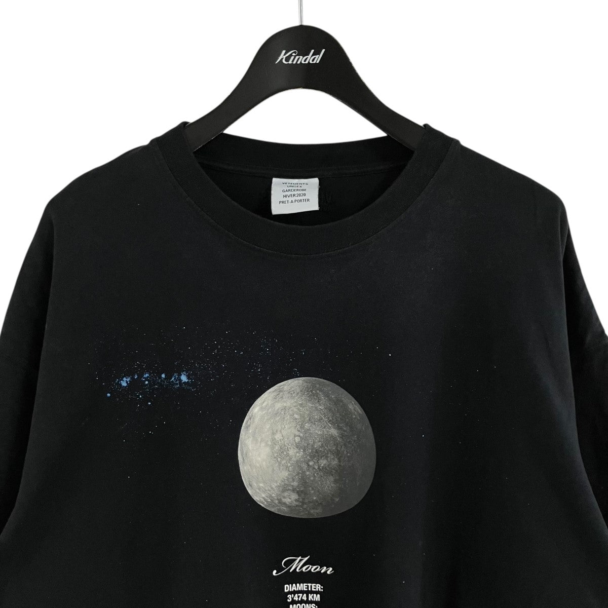 VETEMENTS プラネットナンバーTシャツ 古着・中古-2枚目のアイテム画像