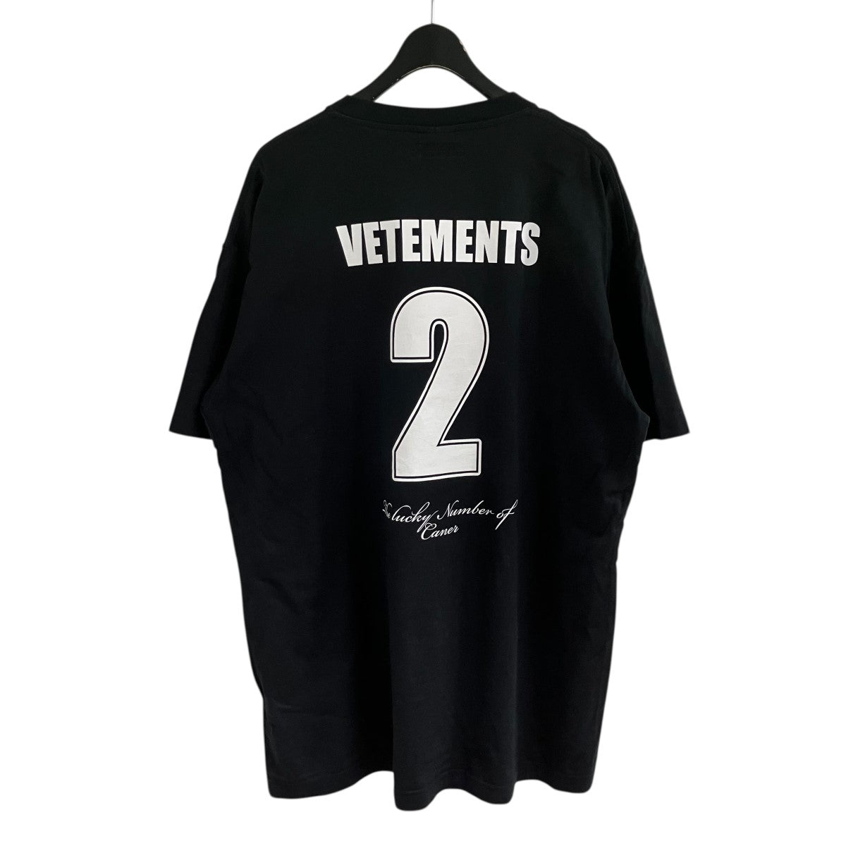 VETEMENTS プラネットナンバーTシャツ 古着・中古-3枚目のアイテム画像