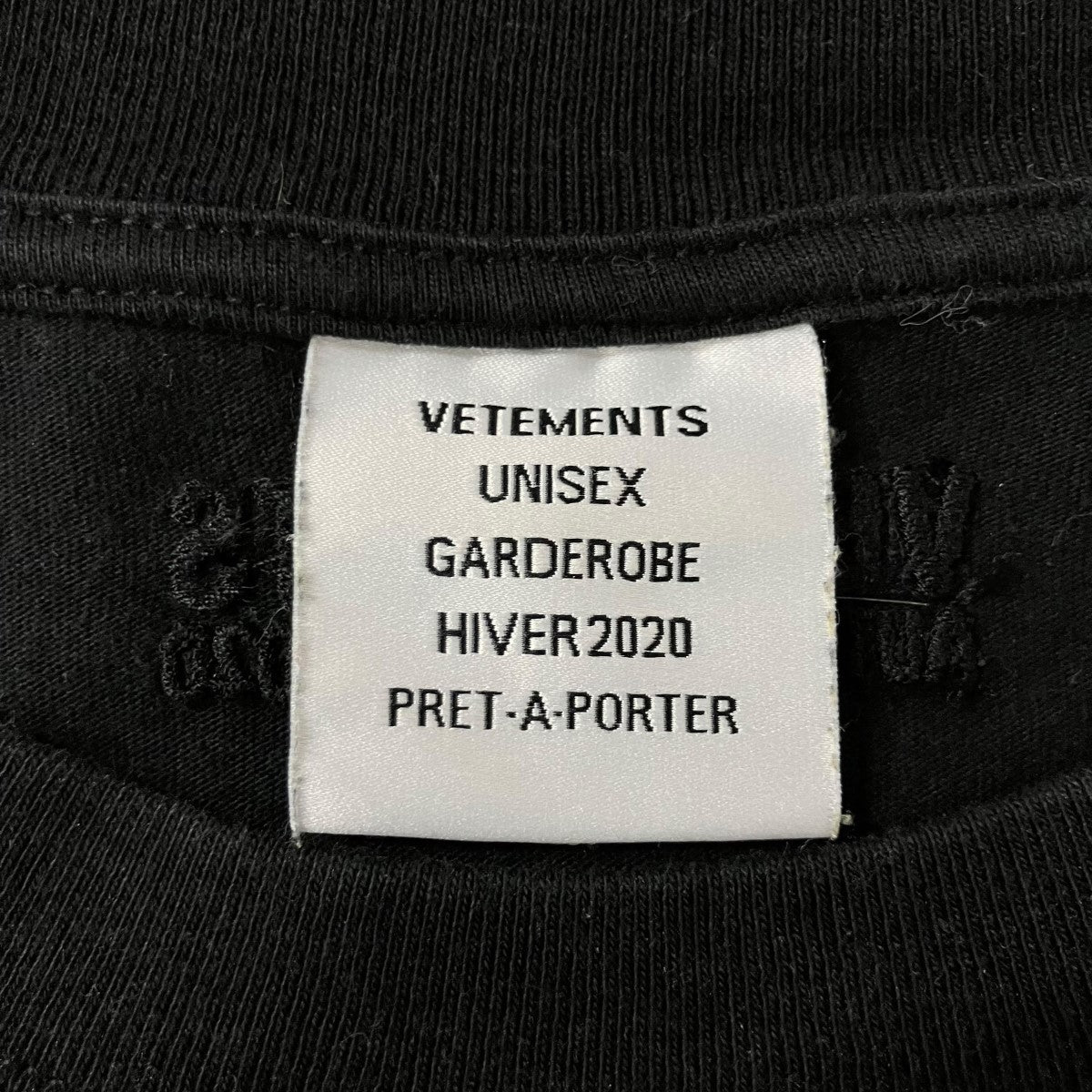 VETEMENTS プラネットナンバーTシャツ 古着・中古-5枚目のアイテム画像