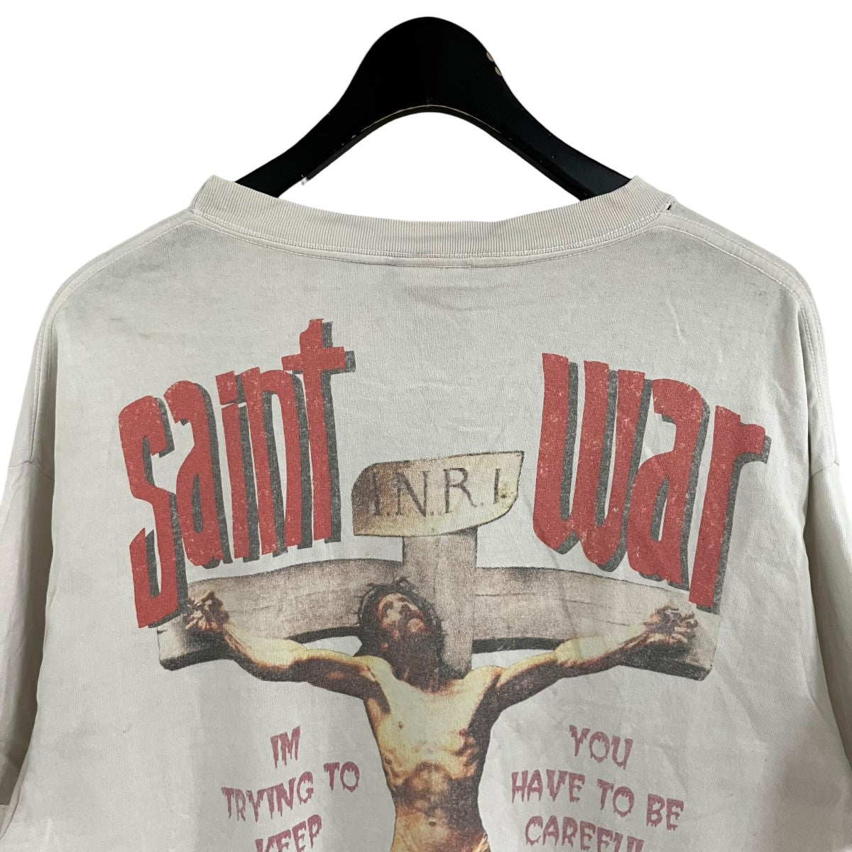 SAINT MICHAEL ダメージプリントTシャツ 古着・中古-4枚目のアイテム画像