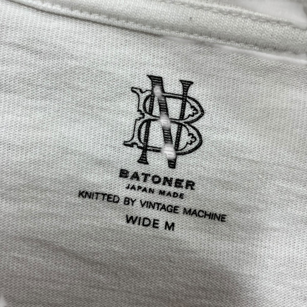 BATONER メリヤスパック Tシャツ 古着・中古-5枚目のアイテム画像