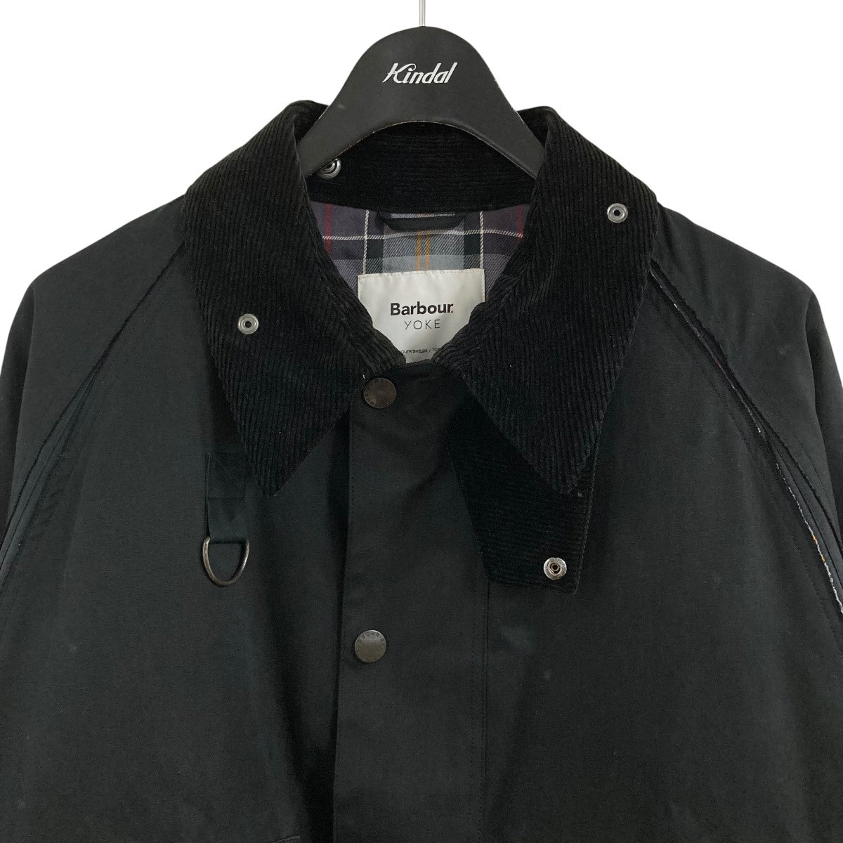 barbour カバーオール　コーデュロイ　サイズ38 Barbour×YOKE カバーオール 222MCAS028 ブラック サイズ 3