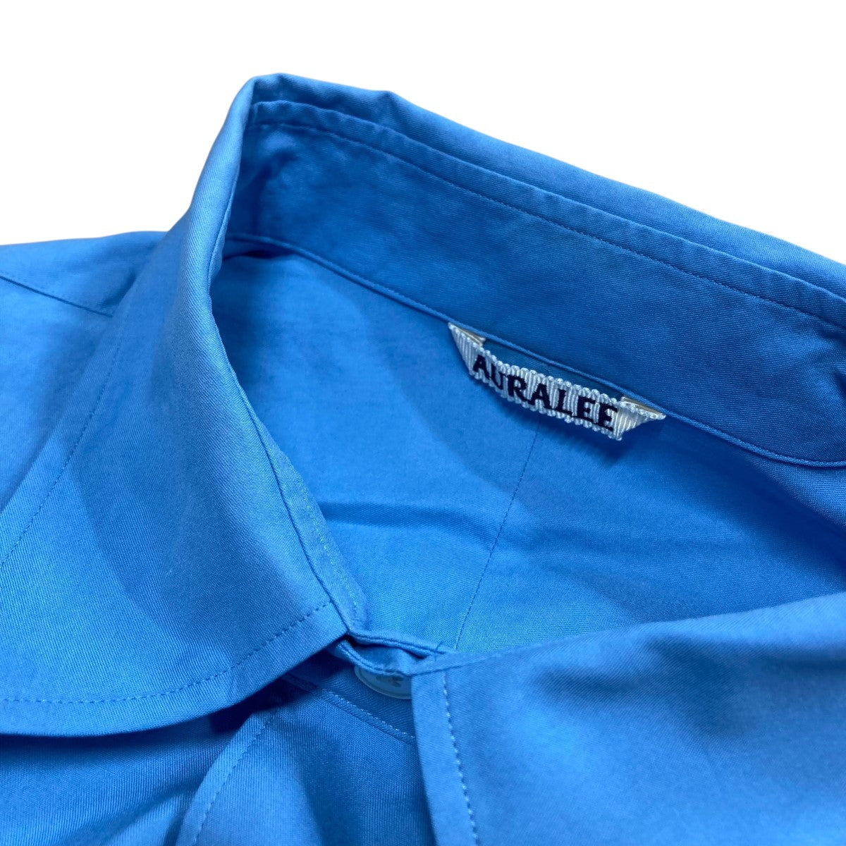 AURALEE(オーラリー) フィンクスコットンシャツ A25SS01TN ブルー