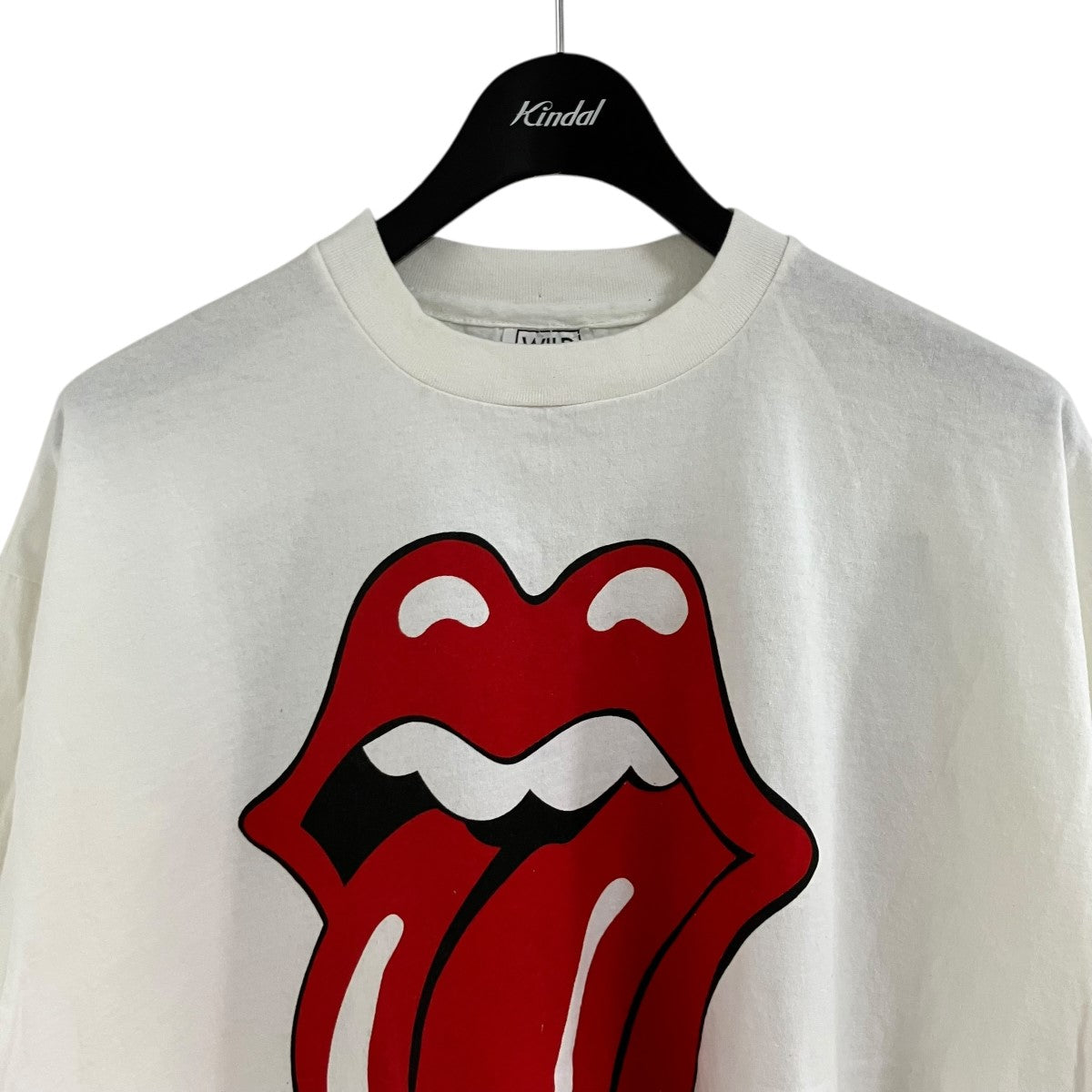 WILD OATS(ワイルドオーツ) ROLLING STONES Tシャツ ホワイト×レッド