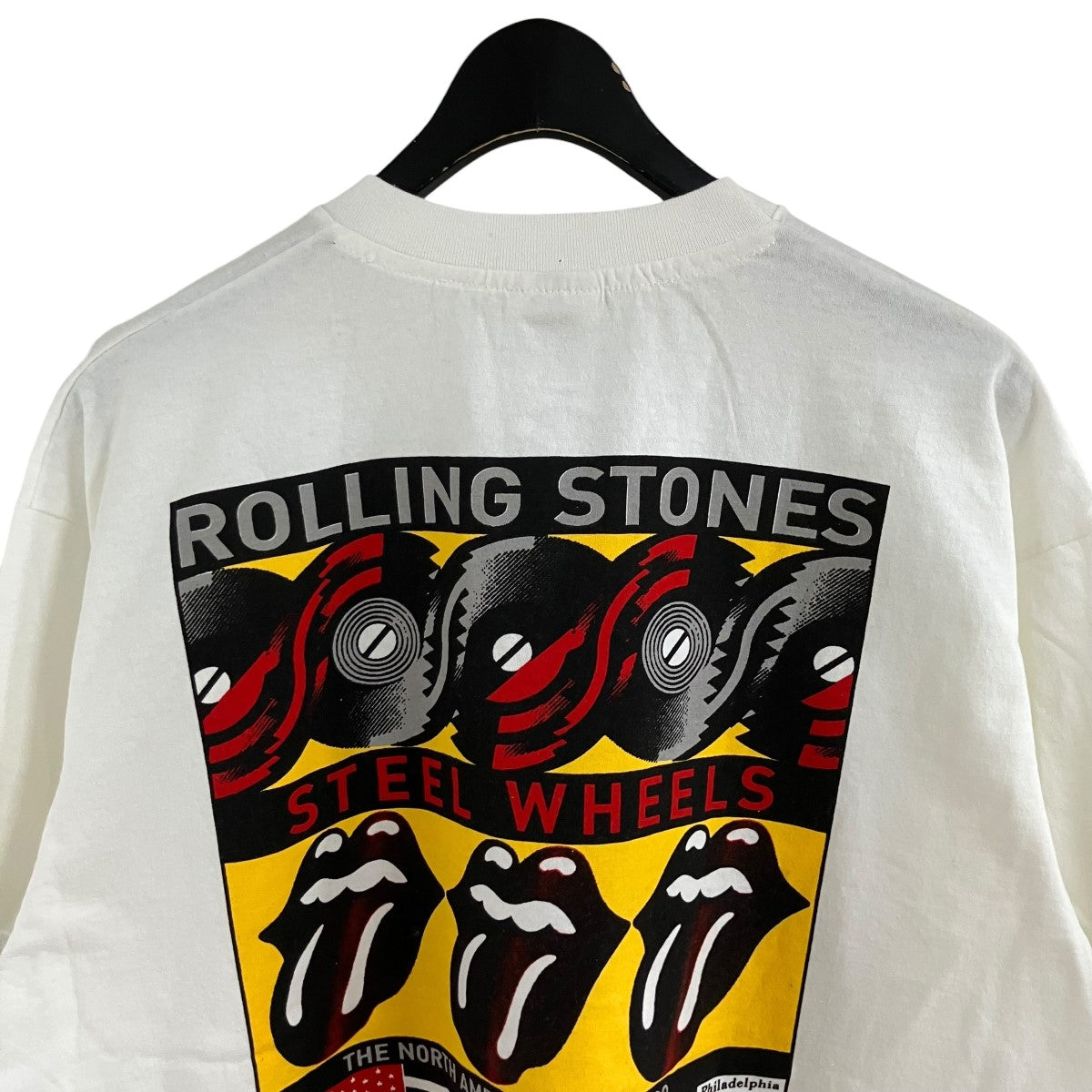 WILD OATS(ワイルドオーツ) ROLLING STONES Tシャツ ホワイト×レッド