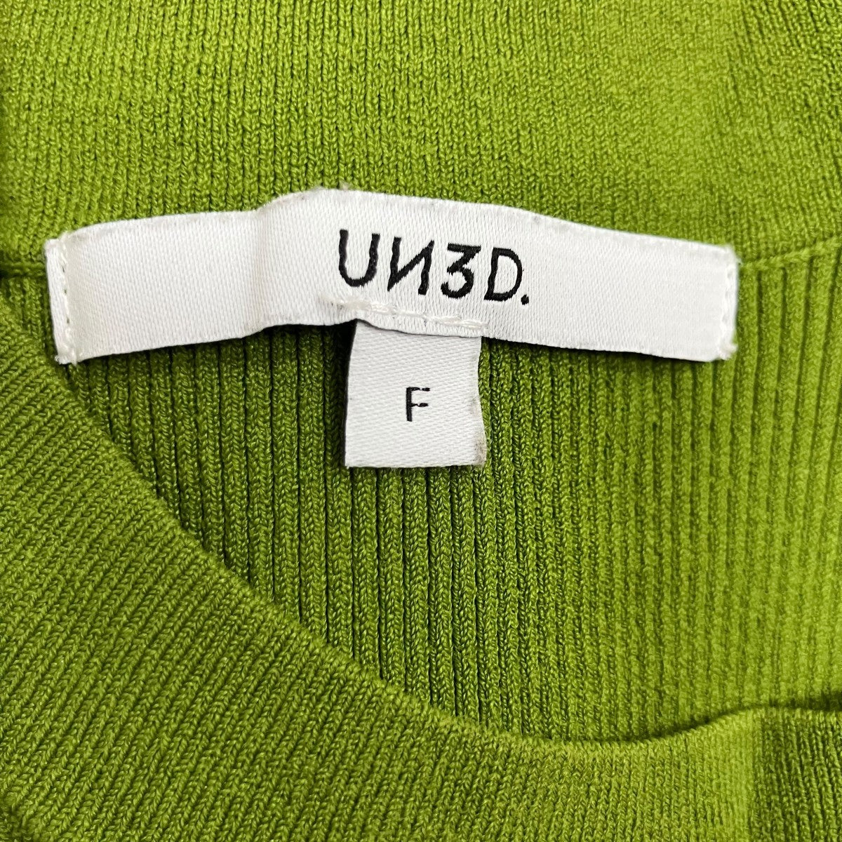 UN3D． ベーシックリブニットタンクトップ 古着・中古-6枚目のアイテム画像