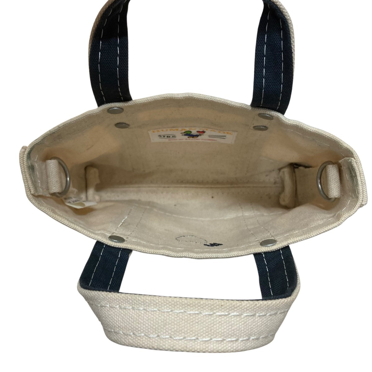 HUMAN MADE(ヒューマンメイド) キャンバスミニバッグ アイボリー