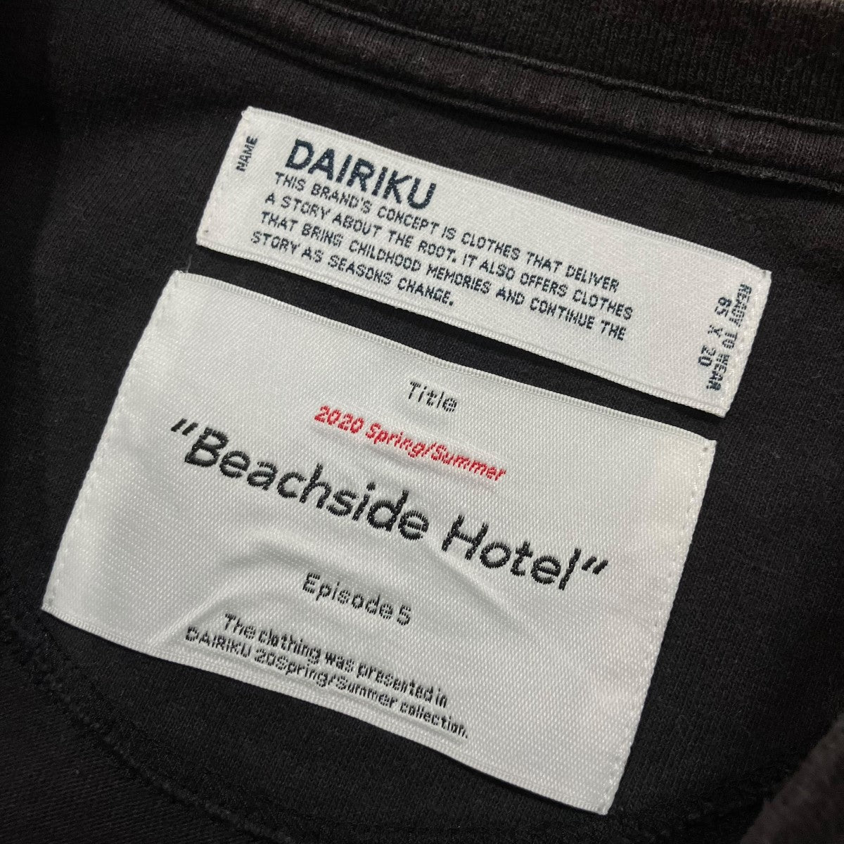DAIRIKU エンブロイダリーTシャツ 古着・中古-5枚目のアイテム画像