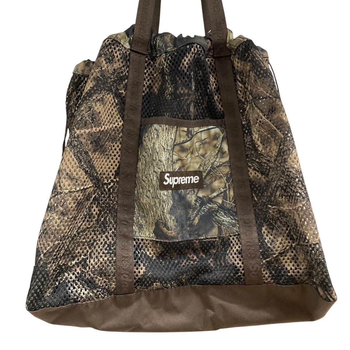 Supreme(シュプリーム) 25SS メッシュカモトートバッグ オリーブ