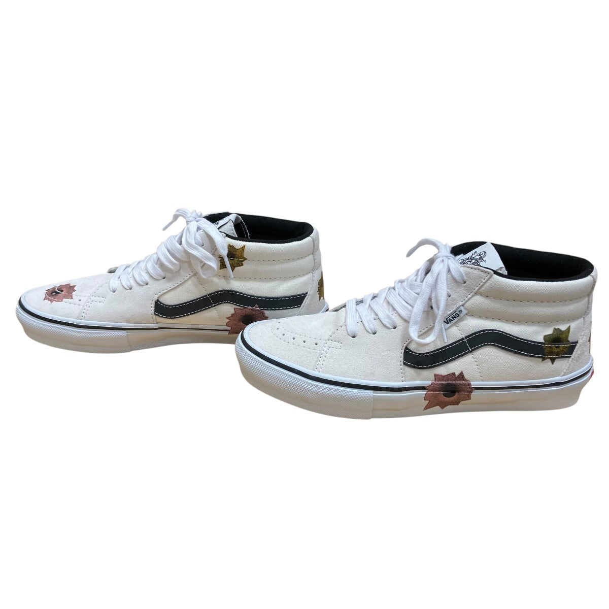 VANS×Supreme ローカットスニーカー 721454 ホワイト サイズ 27.5cm