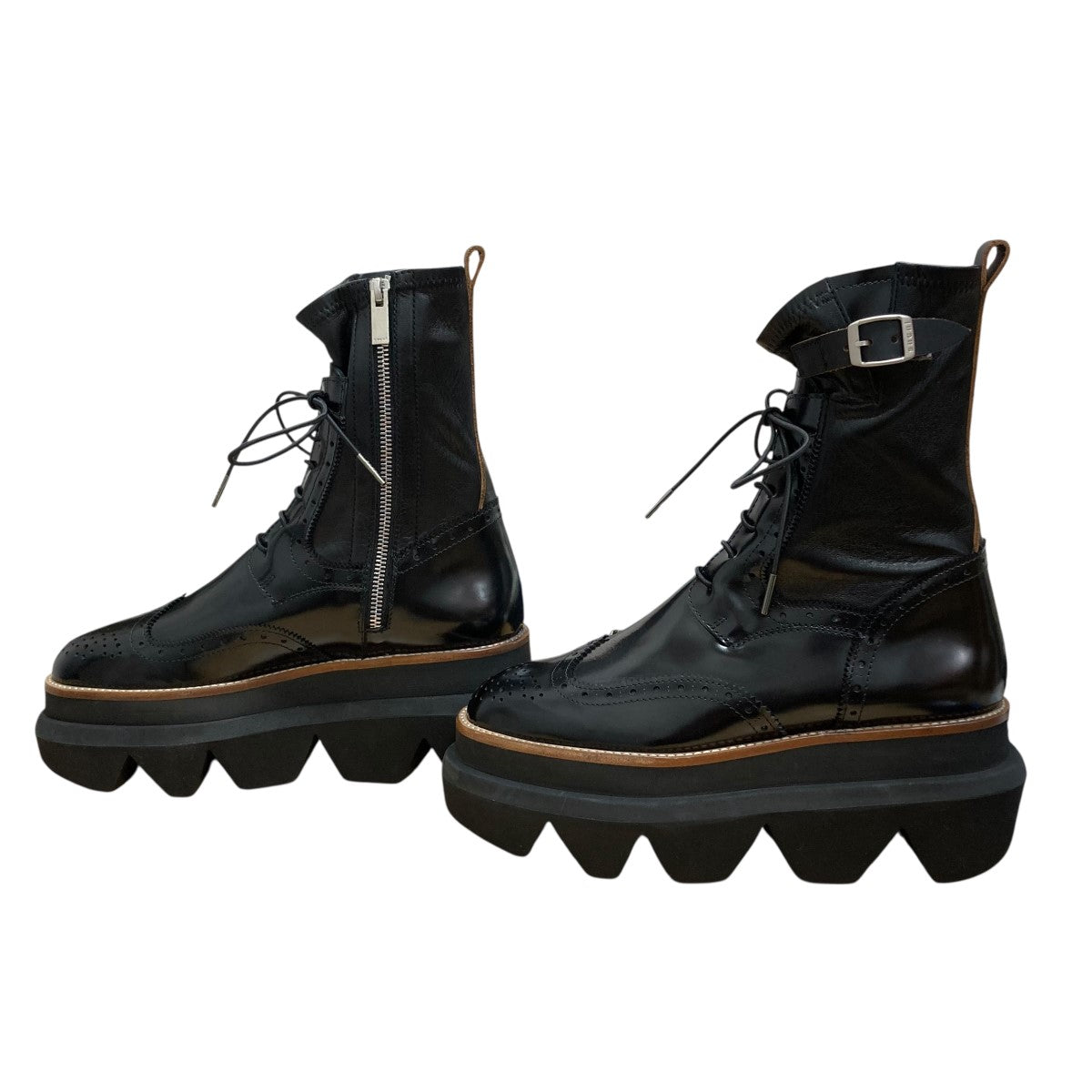 靴 sacai Wingtip Engineer Sock Boots Wingtip Engineer Sock Boots | sacai Official Store サカイ