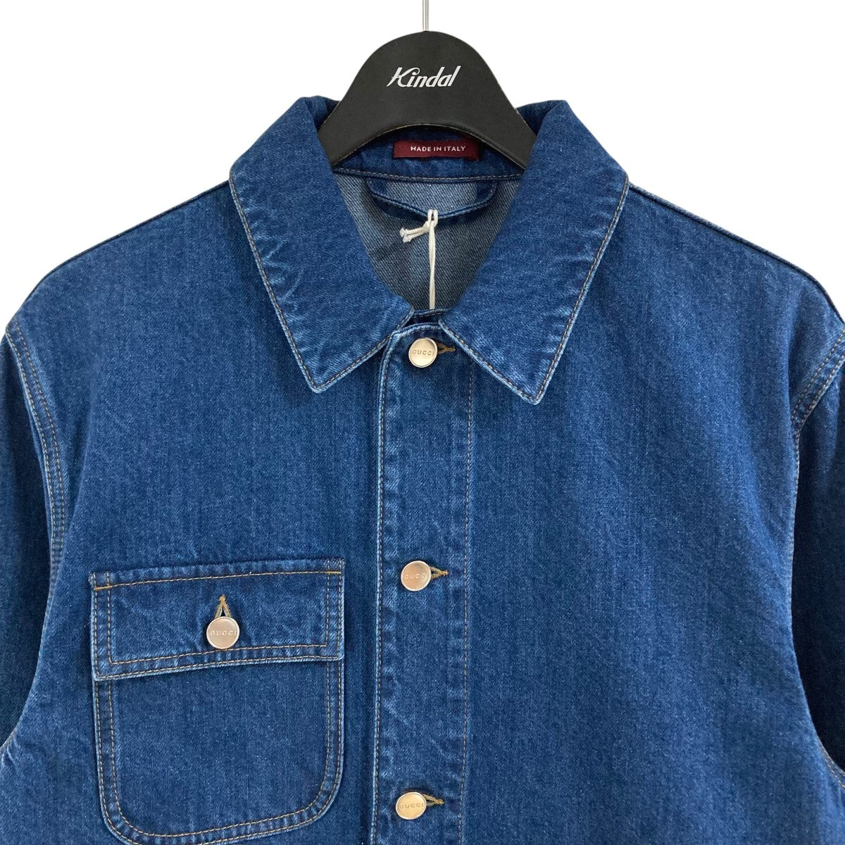 GUCCI(グッチ) ロゴデニムジャケット 789129 インディゴ サイズ 44