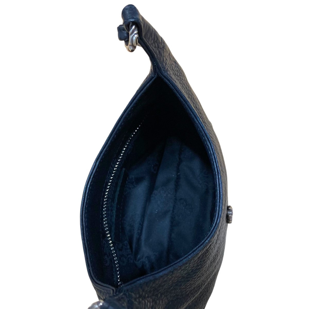 CHROME HEARTS(クロムハーツ) ダガーレザーショルダーバッグ ブラック