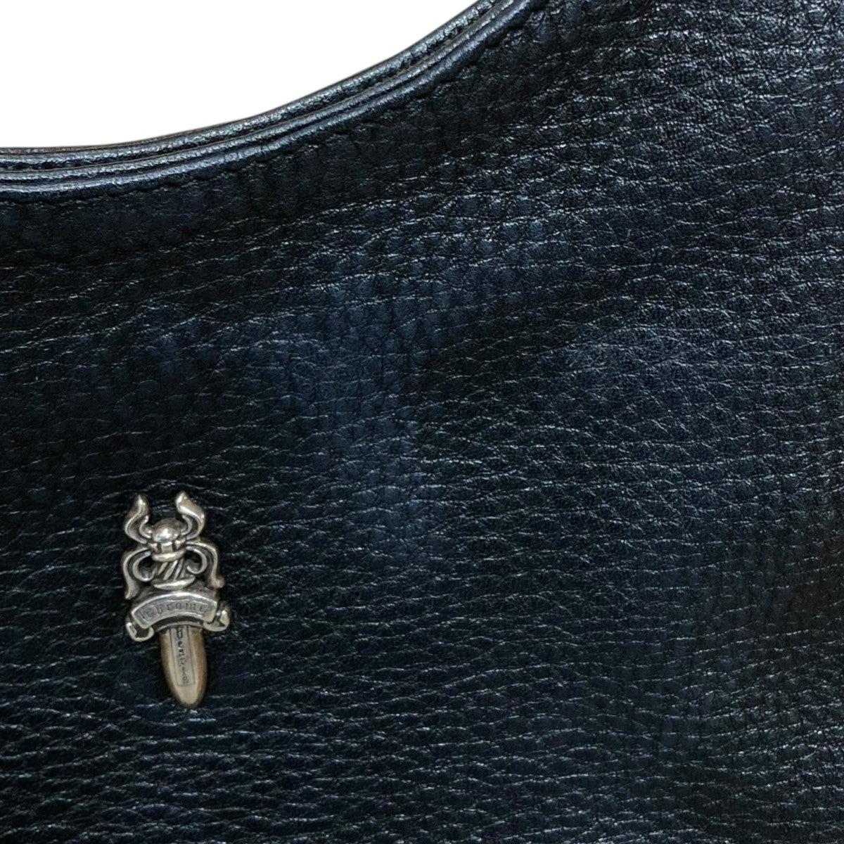 CHROME HEARTS(クロムハーツ) ダガーレザーショルダーバッグ ブラック