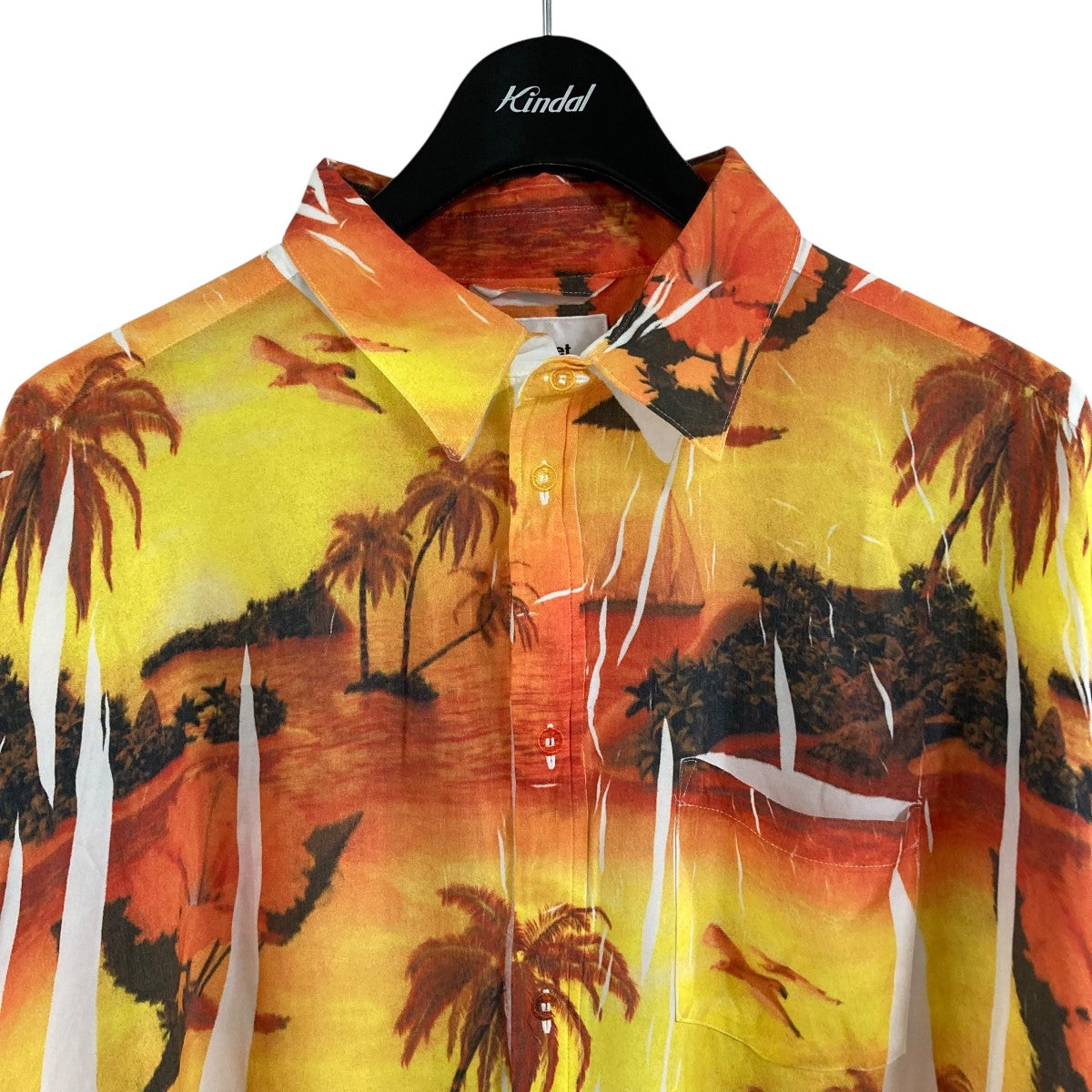 doublet(ダブレット) アロハシャツ 19SS12SH60 オレンジ サイズ M