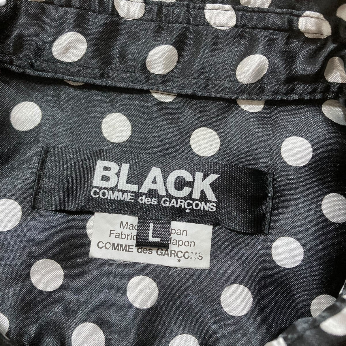 BLACK COMME des GARCONS(ブラックコムデギャルソン) ドットシャツ 1K
