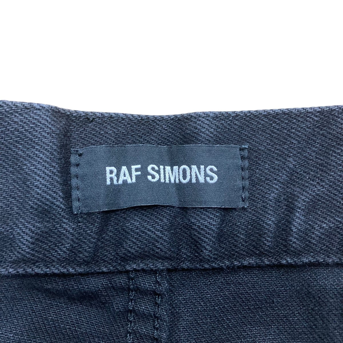 RAF SIMONS(ラフシモンズ) LOW CROTCH JEANSデニムパンツ ブラック