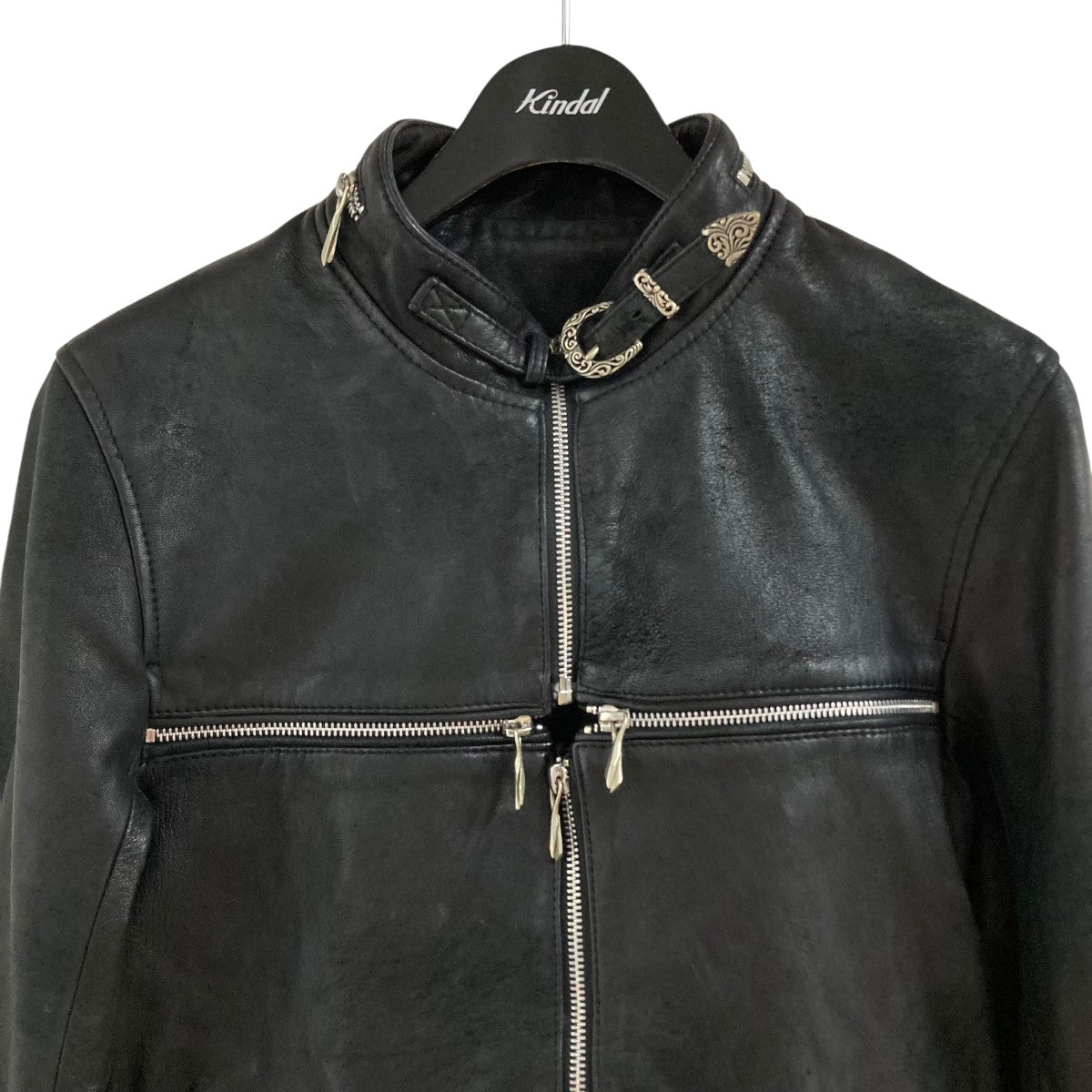 14th Addiction(14th アディクション) クロスジップレザージャケット