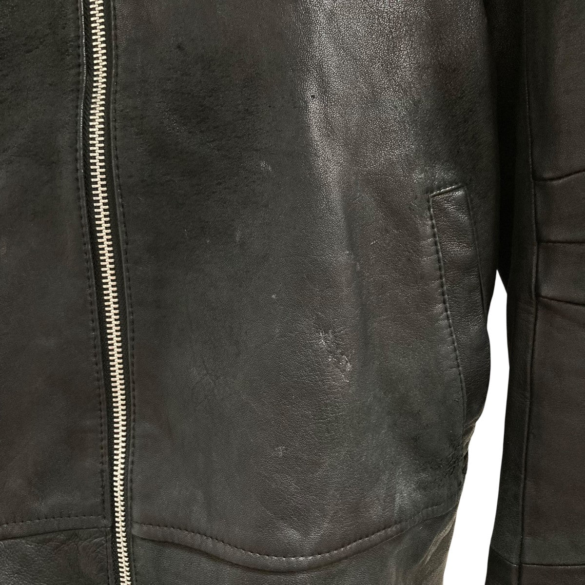 14th Addiction(14th アディクション) クロスジップレザージャケット