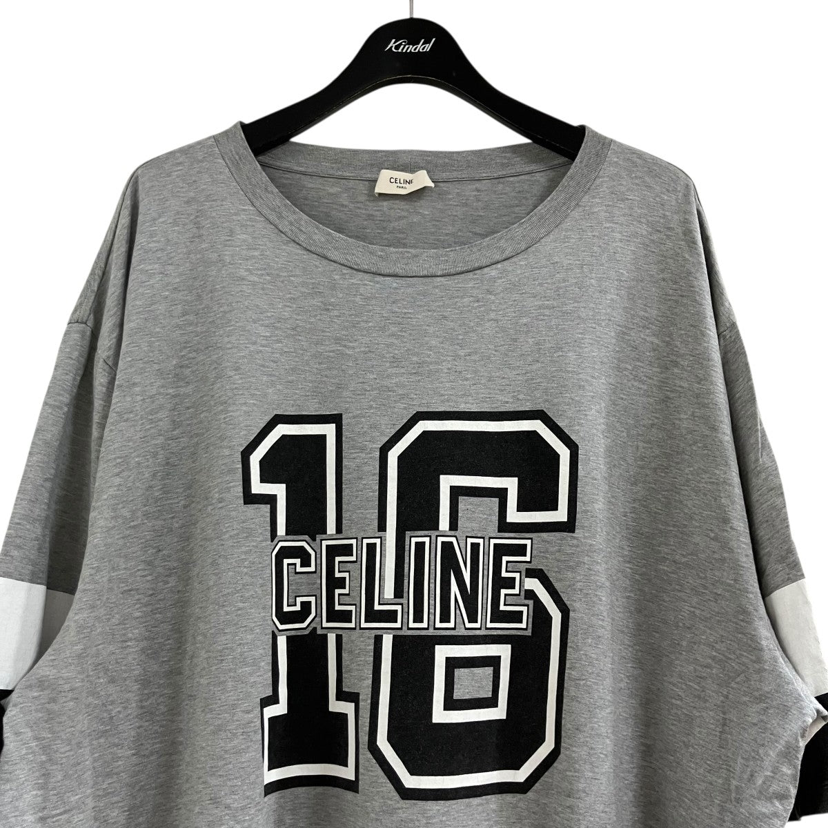 CELINE(セリーヌ) プリントTシャツ 2X41F671Q グレー サイズ L｜【公式