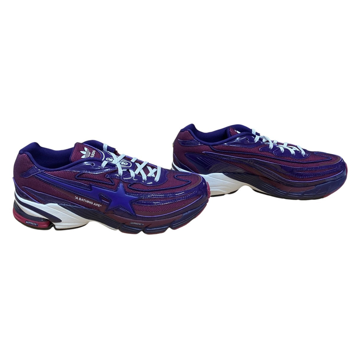 adidas×A BATHING APE ローカットスニーカー JH6362 パープル サイズ