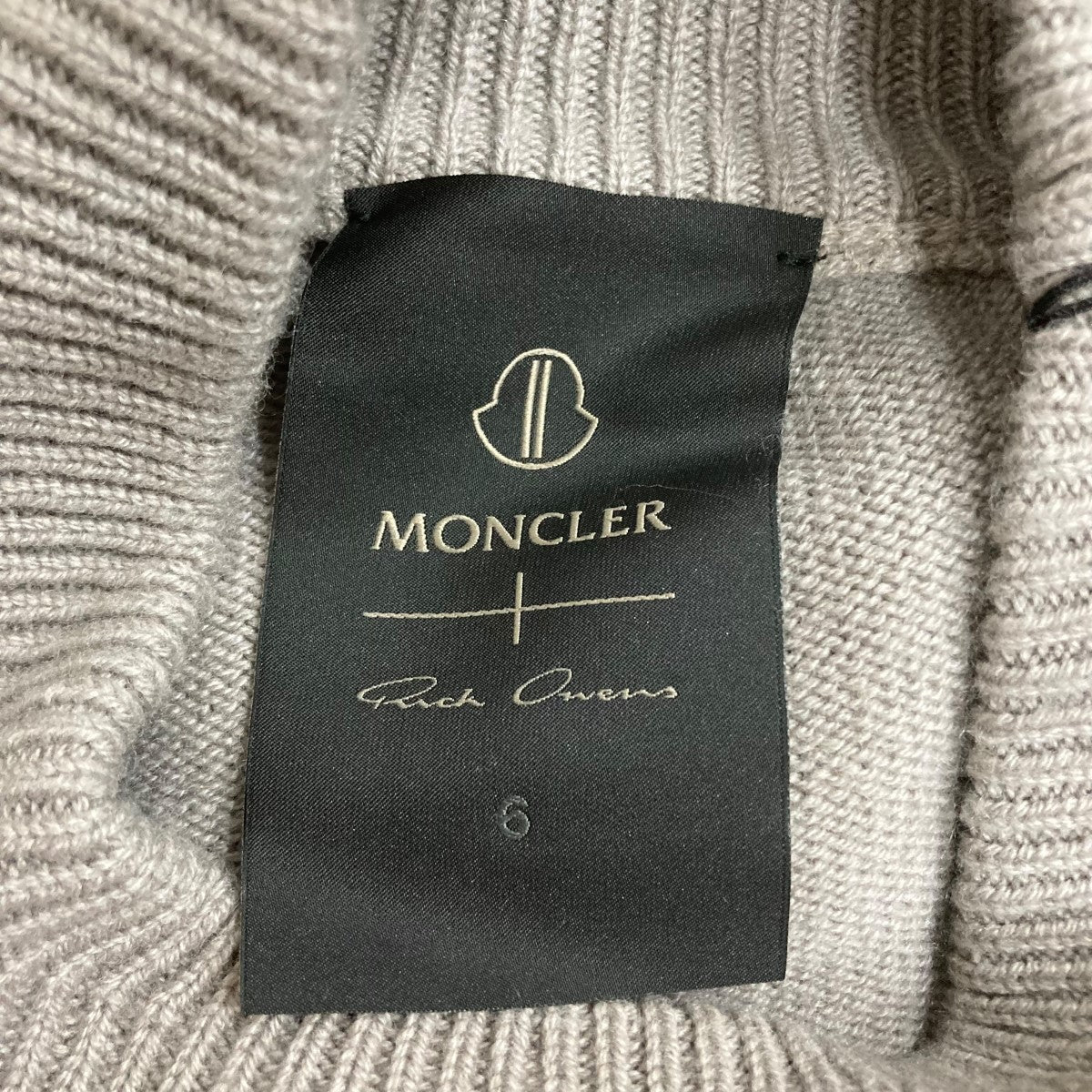 RICK OWENS×MONCLER グラデーションニット 古着・中古-8枚目のアイテム画像