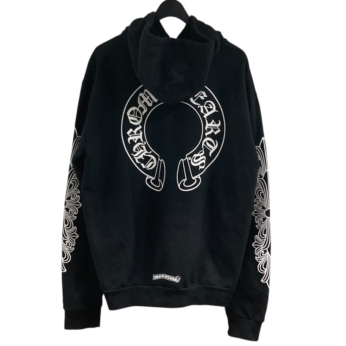 クロムハーツCHROMEHEARTS ロンT フローラルクロスパーカースウェット 楽天市場】CHROME HEARTS HOODIE HORSESHOE WHITE クロムハーツ