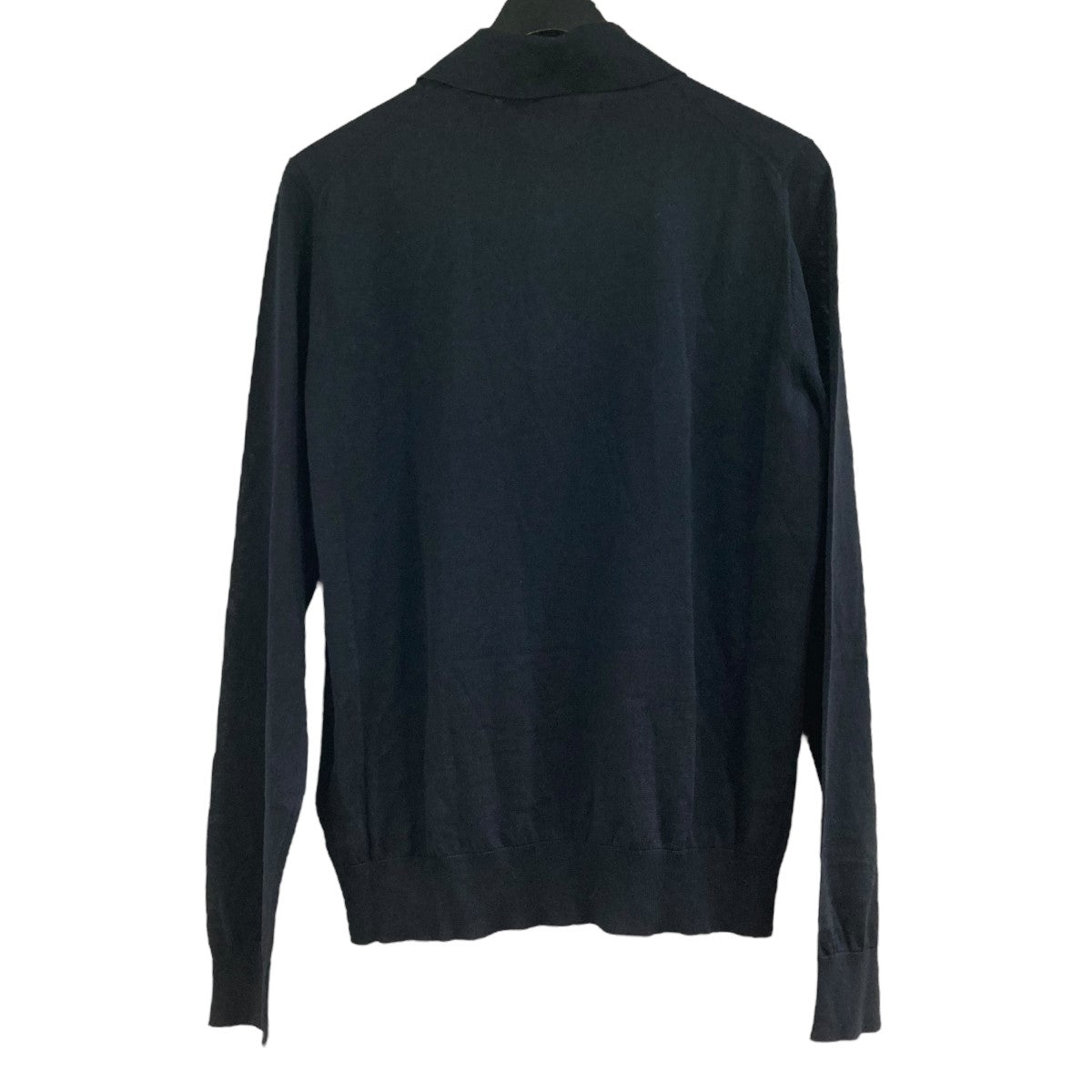 PRADA(プラダ) シルク混ニットポロシャツ DNA03H ブラック サイズ 46