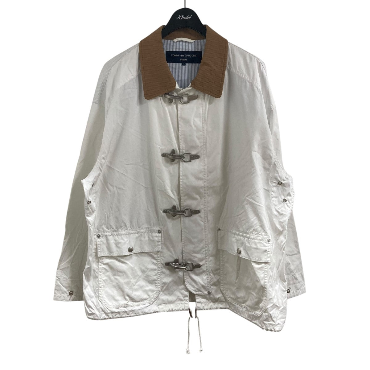 COMME des GARCONS HOMME バックルディテールコットンジャケット 古着・中古-1枚目のアイテム画像