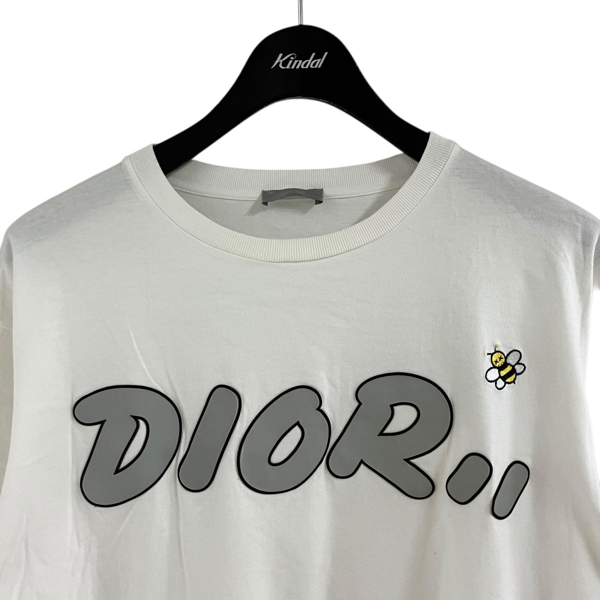 DIOR×KAWS ロゴ半袖Tシャツ 923J611X1241 ホワイト サイズ M｜【公式