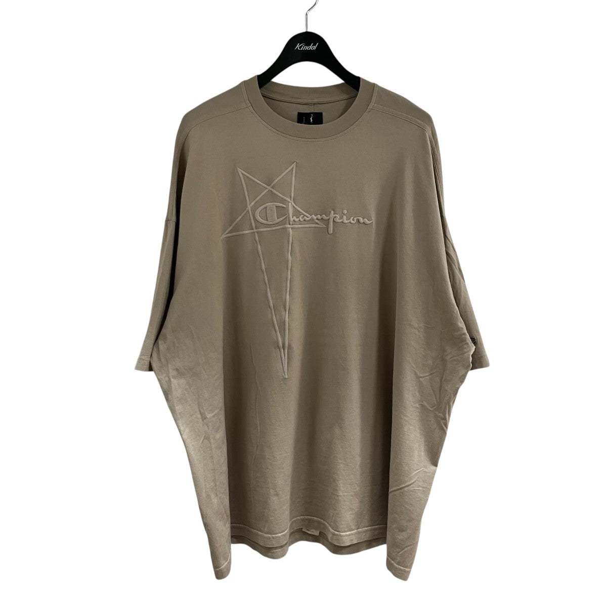 RICK OWENS×Champion エンブロイダリーTシャツ 古着・中古-1枚目のアイテム画像