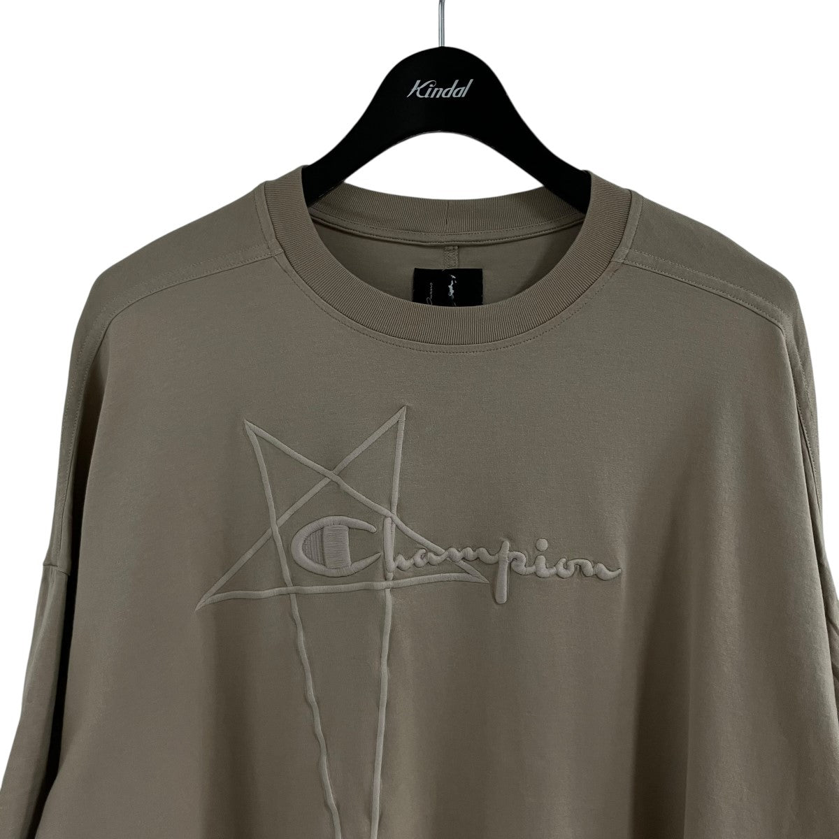 RICK OWENS×Champion エンブロイダリーTシャツ 古着・中古-2枚目のアイテム画像