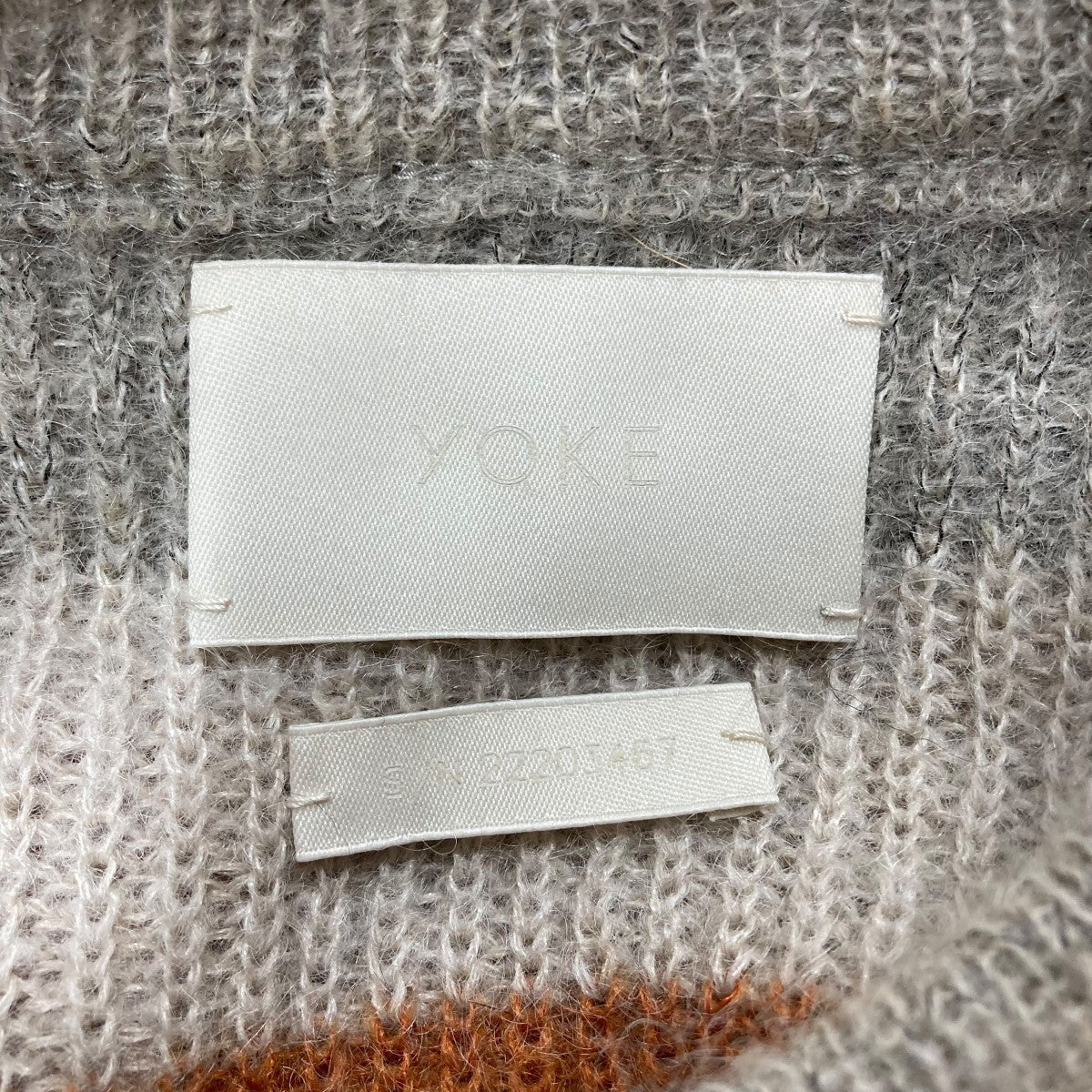 YOKE ボーダーニット 古着・中古-5枚目のアイテム画像