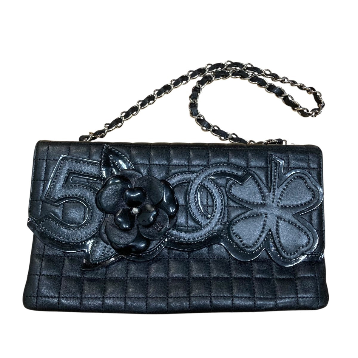 CHANEL(シャネル) カメリアチョコバーチェーンハンドバッグ 1027