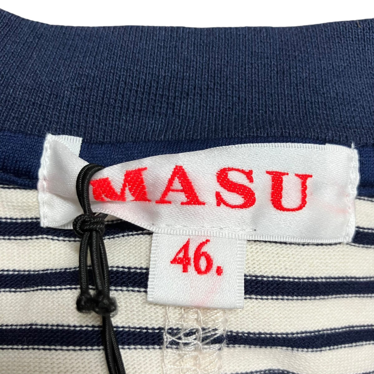 MASU ボーダーノースリーブカットソー 古着・中古-5枚目のアイテム画像