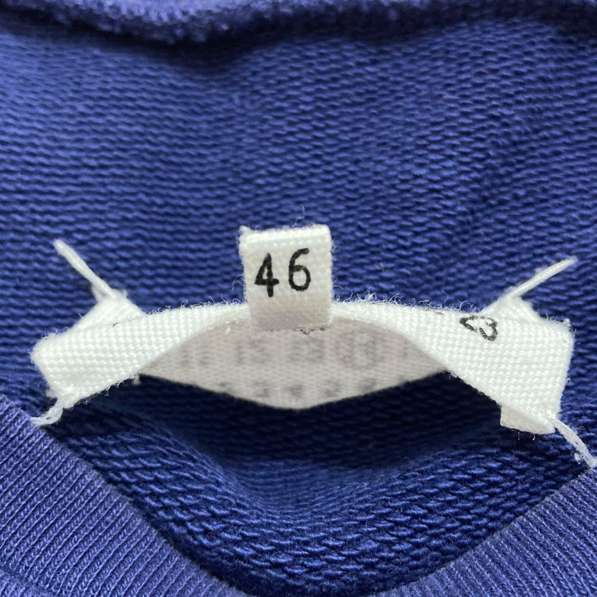 Maison Margiela エルボーパッチ スウェット ネイビー Maison Margiela(メゾンマルジェラ) エルボーパッチスウェット