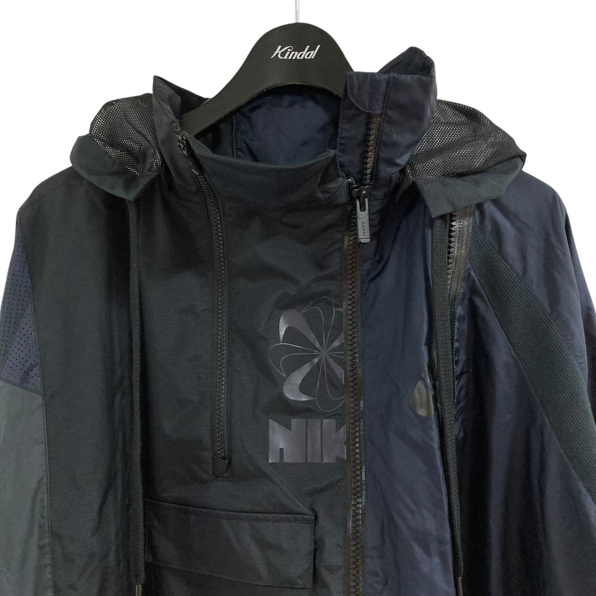 sacai×NIKE アノラックナイロンジャケット SU191104MXP ネイビー