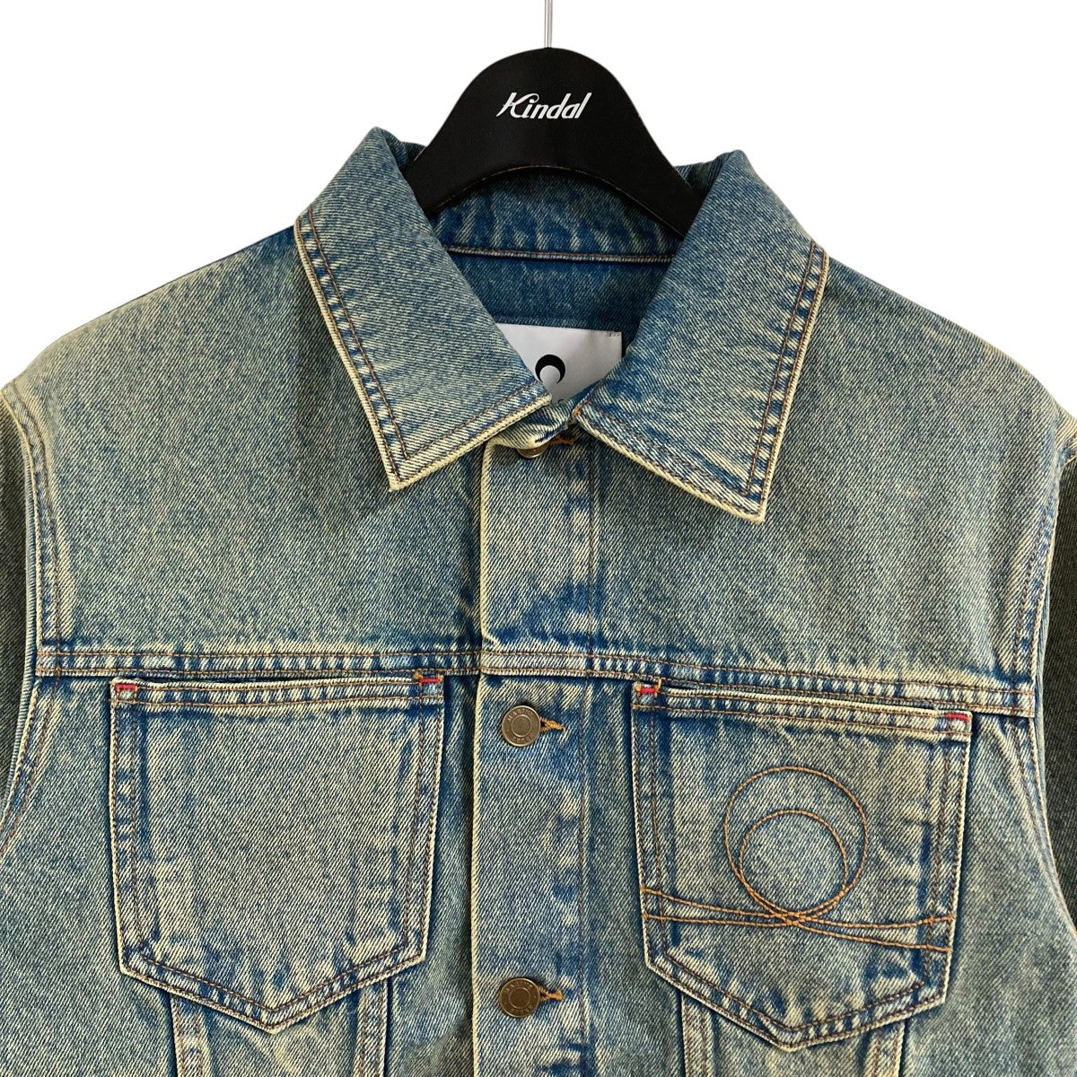 marine serre(マリーンセル) ムーン柄デニムジャケット ブラック marine serre(マリーンセル) ムーン柄デニムジャケット ブラック