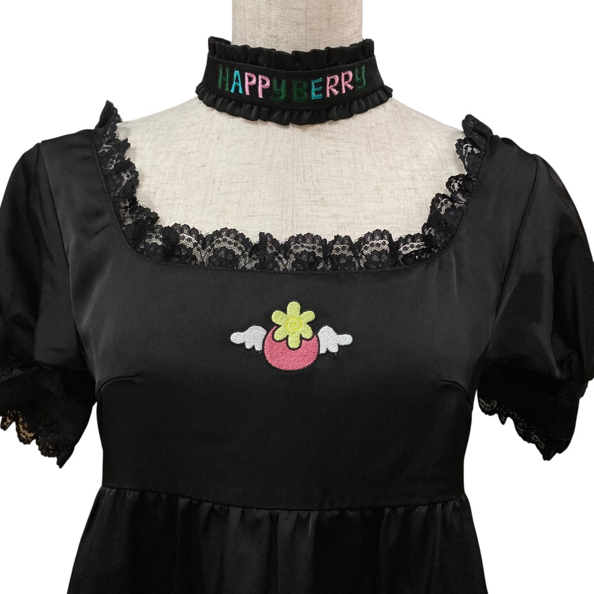 HAPPY BERRY HEIHEI ワンピース ブラック HEI HEI×HAPPY BERRY ミニワンピース ブラック サイズ 3｜【公式