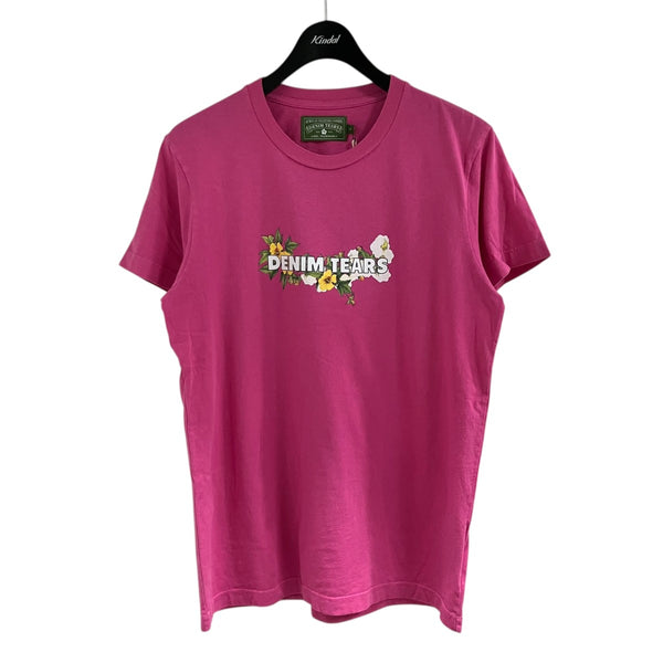 デニムティアーズ　ピンク Denim Tears(デニムティアーズ) プリントTシャツ ピンク サイズ S