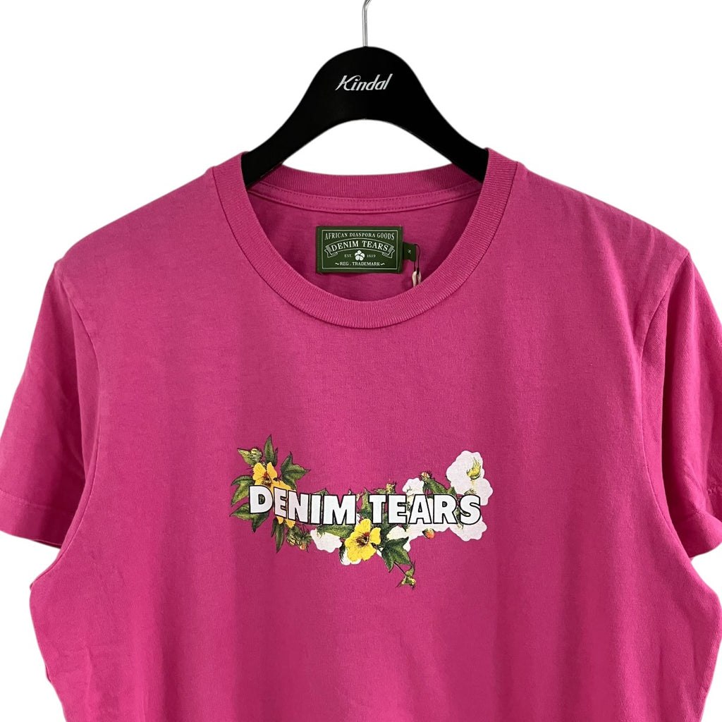 Denim Tears(デニムティアーズ) プリントTシャツ ピンク サイズ S 