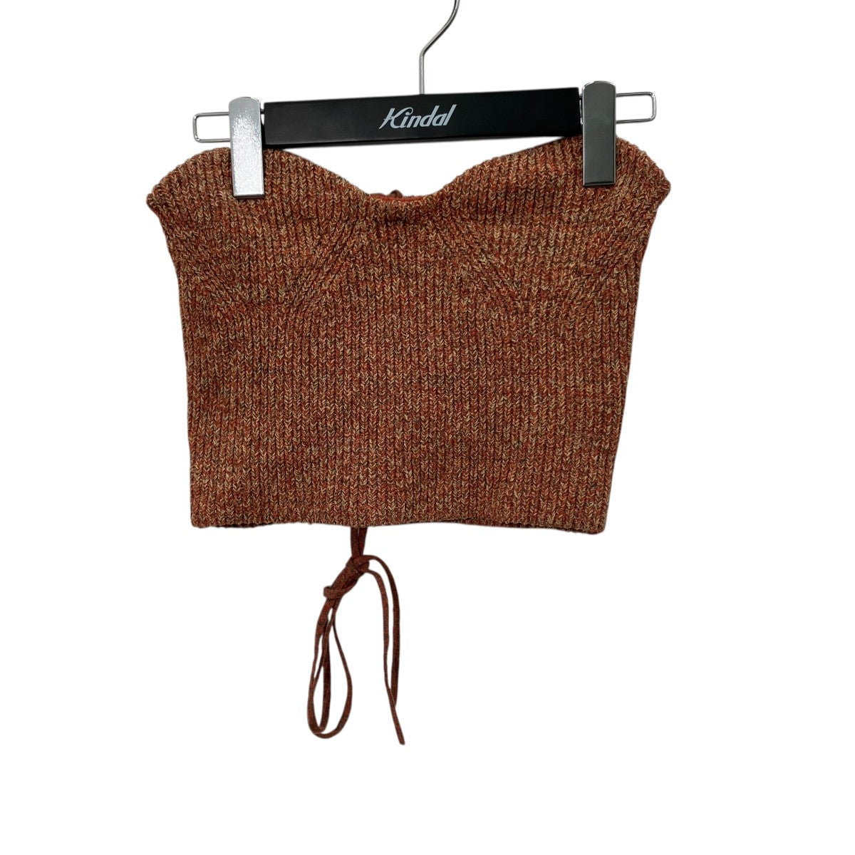 CLANE HEATHER COTTON KNIT TUBETOPチューブニットトップ18106-2232 古着・中古-1枚目のアイテム画像