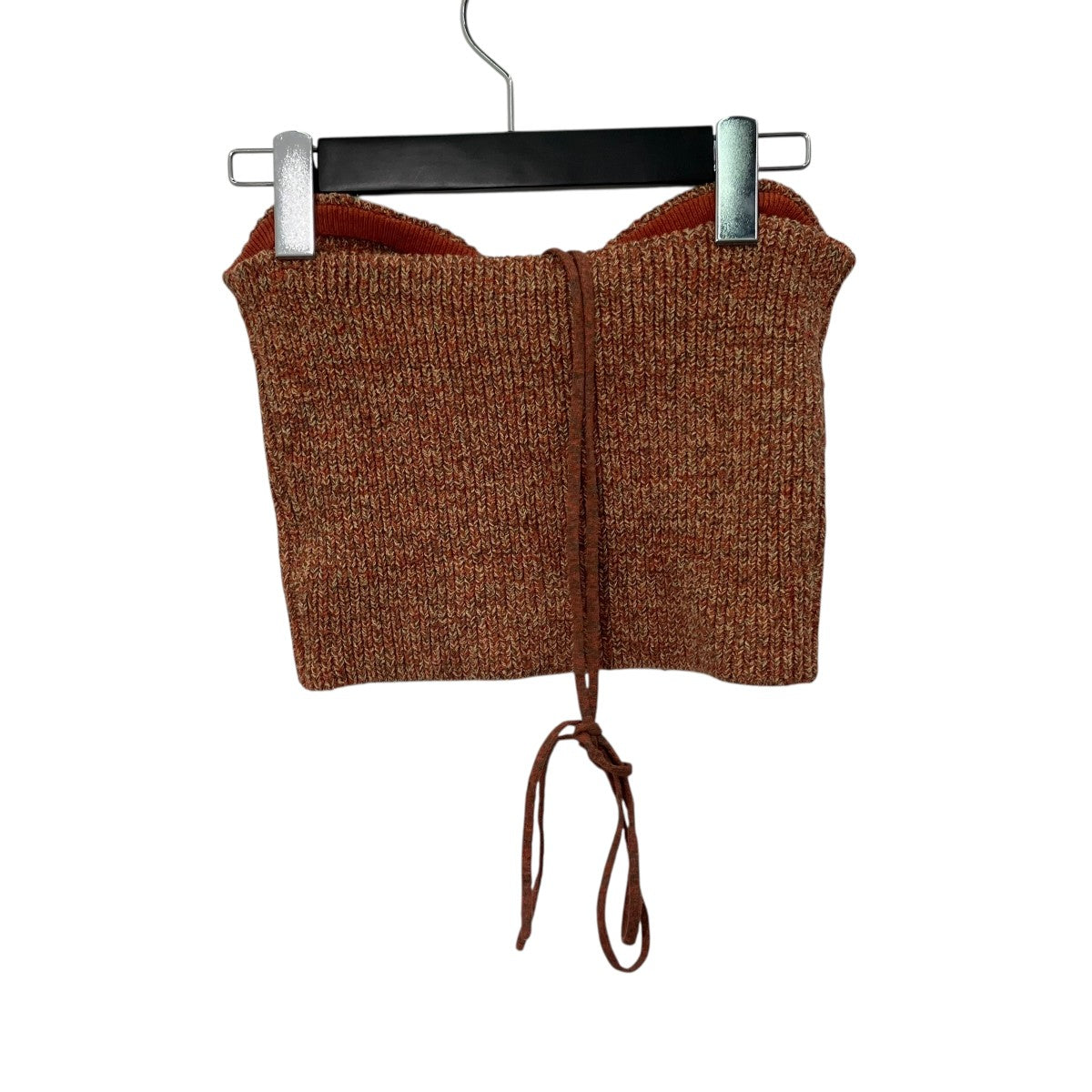 CLANE HEATHER COTTON KNIT TUBETOPチューブニットトップ18106-2232 古着・中古-2枚目のアイテム画像