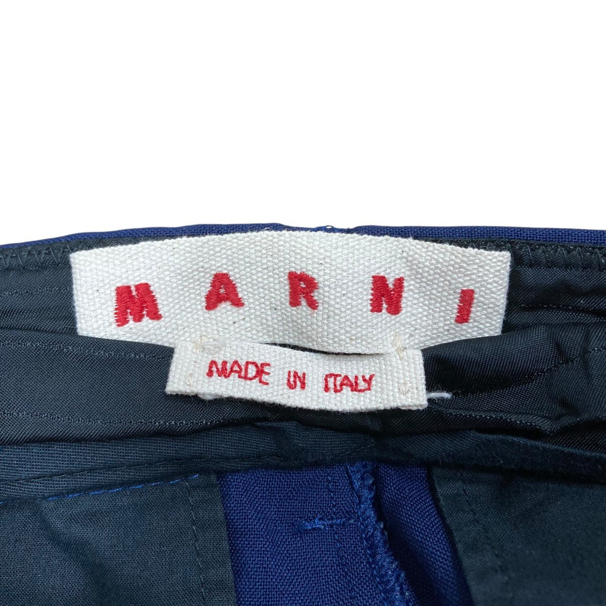 MARNI(マルニ) ウールトラウザーズパンツ PUMU0286U0 ネイビー サイズ