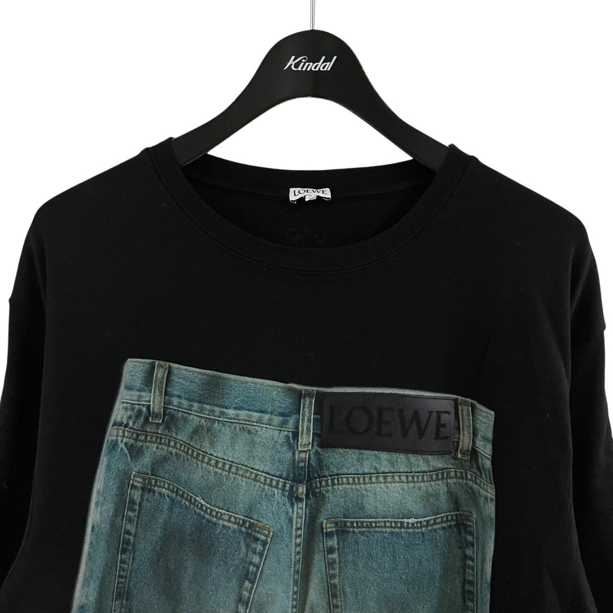 LOEWE デニムプリントTシャツ 古着・中古-2枚目のアイテム画像