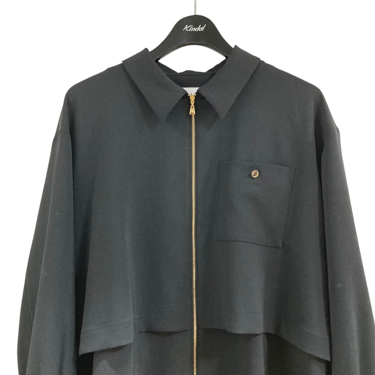 CULLNI ブラック ジップアップジャケット　サイズ1 CULLNI(クルニ) ジップアップジャケット 25-SS-052 ブラック