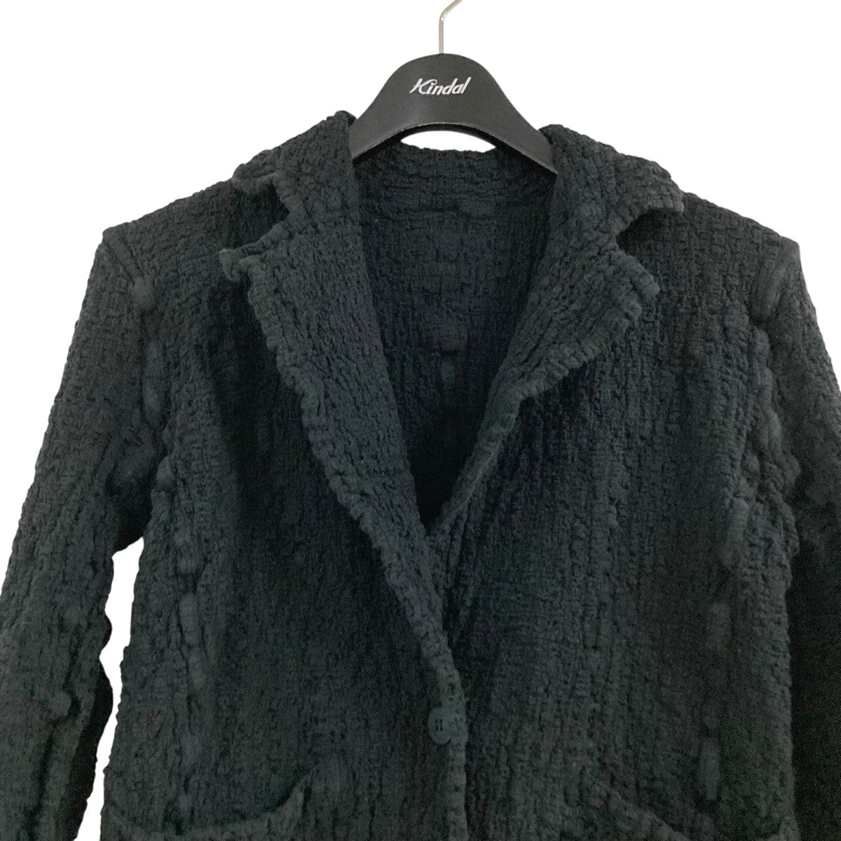 me ISSEY MIYAKE カリフラワー ジャケット 美品 ブラック フリー me ISSEY MIYAKE(ミーイッセイミヤケ) カリフラワージャケット