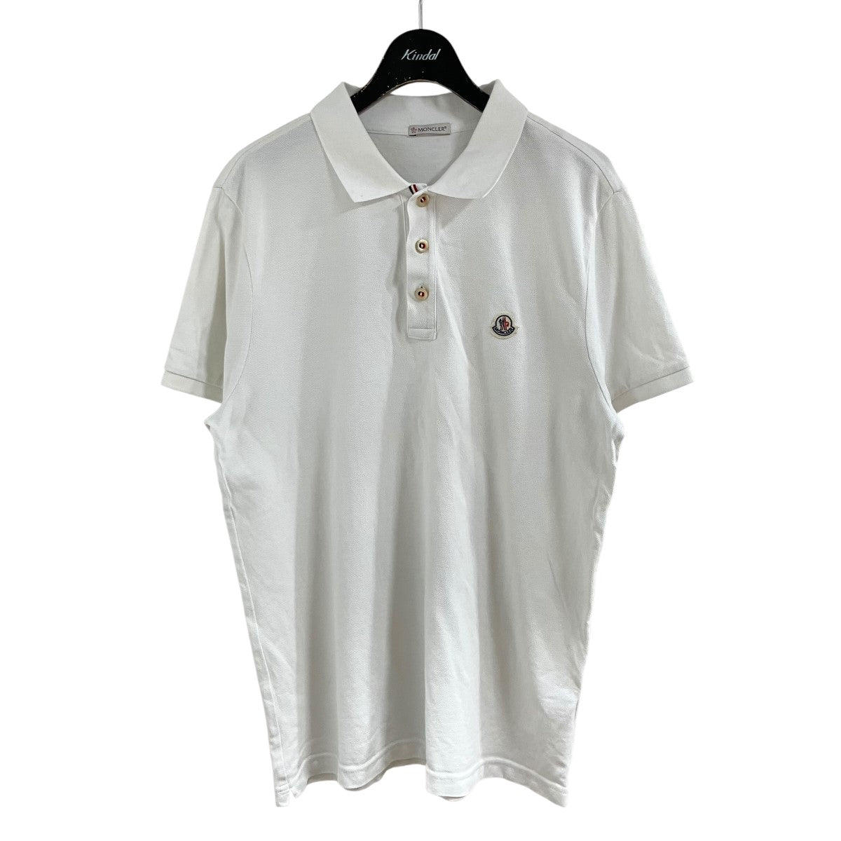 MONCLER ロゴパッチポロシャツ 古着・中古-1枚目のアイテム画像